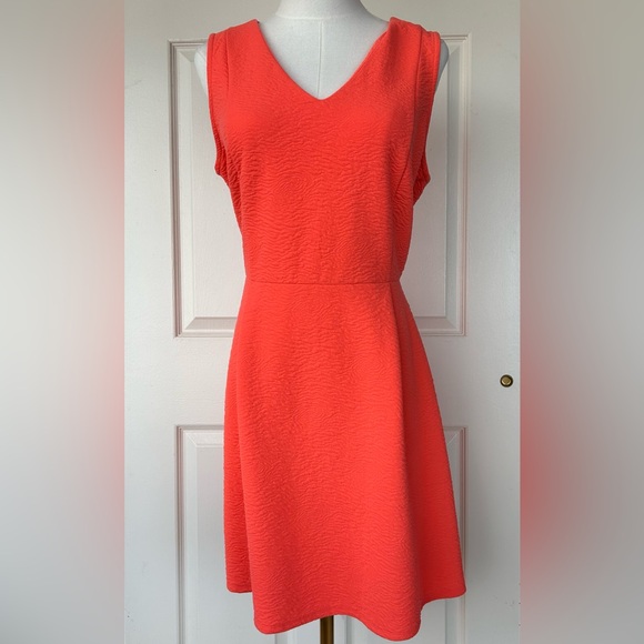 Worthington A-Line Stretch V-Neck Sleeveless‎ Dress Large - Picture 1 of 10